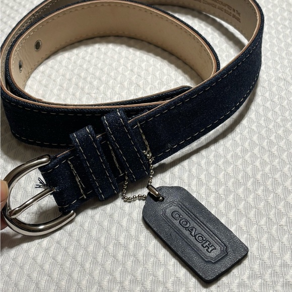Coach vintage denim belt - Picture 8 of 9